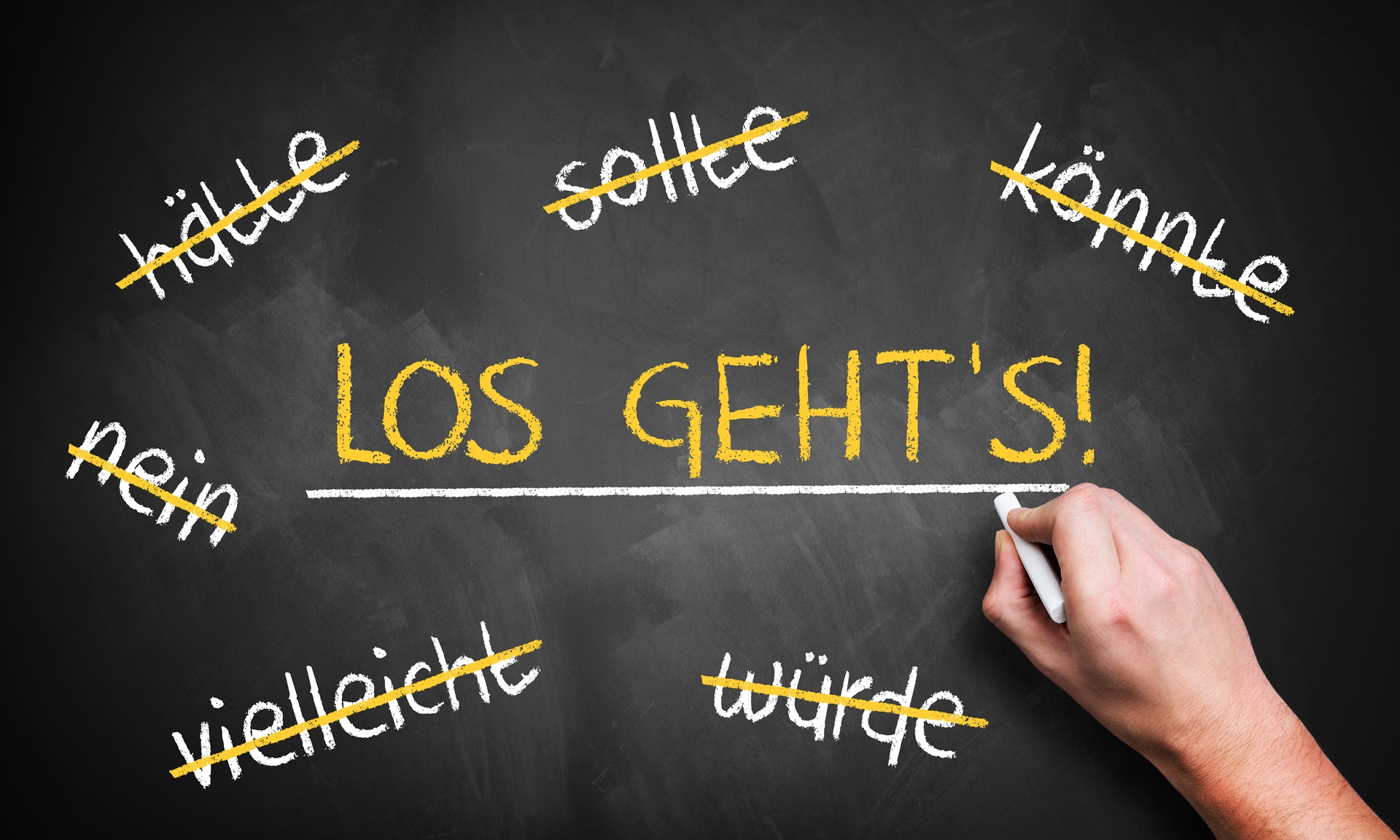 Tafelmotiv mit Aufbruchsignal Los geht’s | Personalberater Energie


